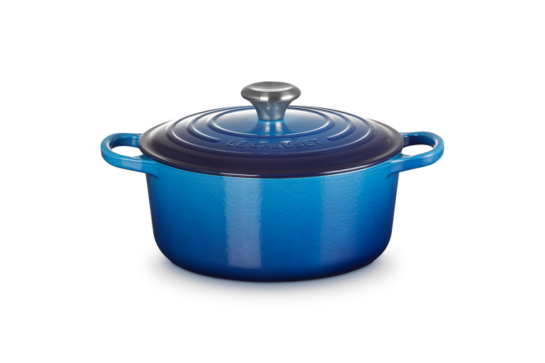 Le Creuset - Okrągła Brytfanna 24cm SIGNATURE azure
