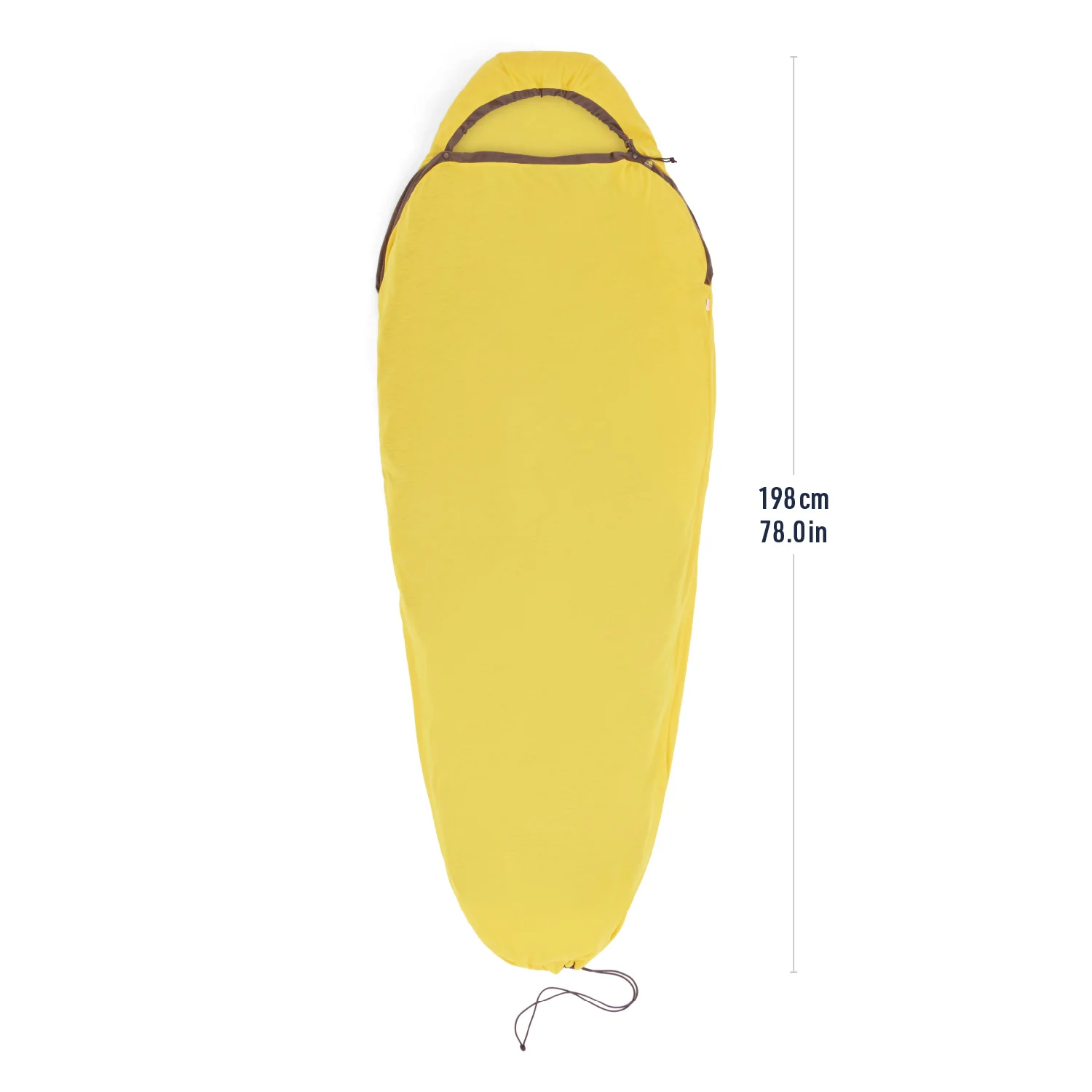 Wkładka do śpiwora Sea To Summit Reactor Sleeping Bag Liner Mummy ze ściągaczem - Yellow