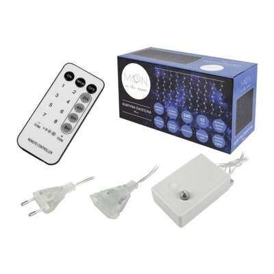 Kurtyna dekoracyjna MOON IN THE ROOM ML41Z 240 LED Sieciowe 2 x 3 m Transparentny