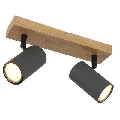 Lampa sufitowa GLOBO Robby 57911-2G Grafitowo-brązowy