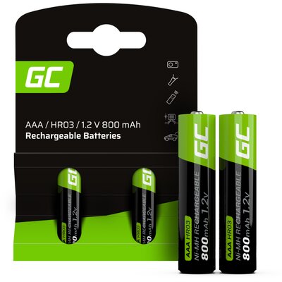 Akumulatorki AAA 800 mAh GREENCELL (2 szt.)