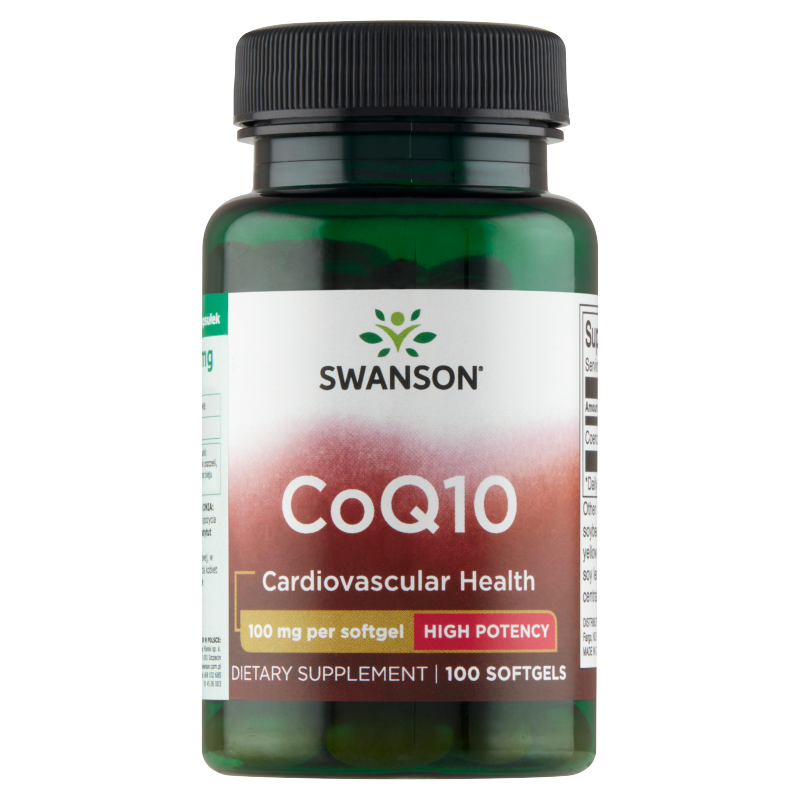 Swanson CoQ10, 100 mg, suplement diety, 100 kapsułek