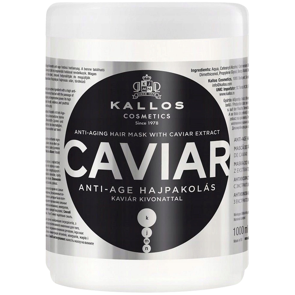 Kallos Caviar regenerująca maska z ekstraktem z kawioru, 1000 ml