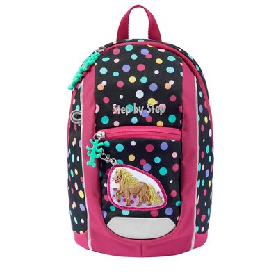 Plecak STEP BY STEP Junior Kiga Mini Pony Lotta Czarno-różowy
