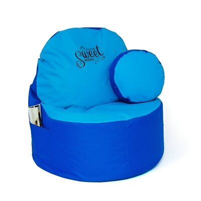 Pufa worek GO GIFT Coffee Chabrowo-niebieski XXL 120 x 80 cm