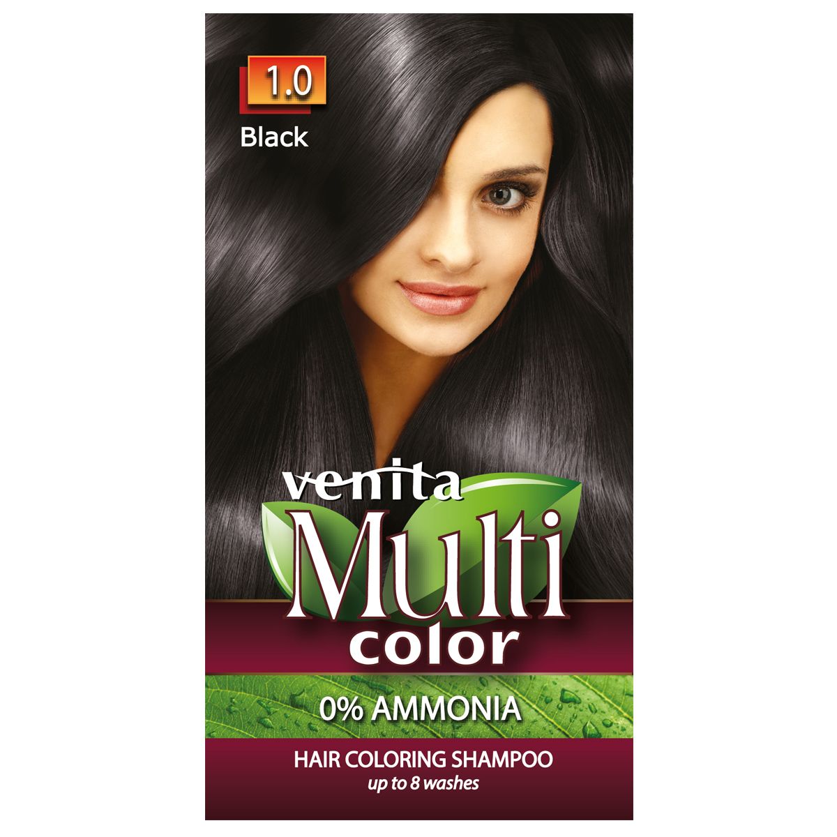 Venita Multi Color szampon koloryzujący do włosów 1.0 black, 40 g