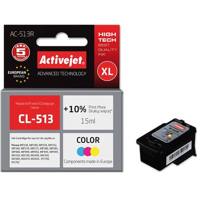 Tusz ACTIVEJET do Canon CL-513 Kolorowy 15 ml AC-513R