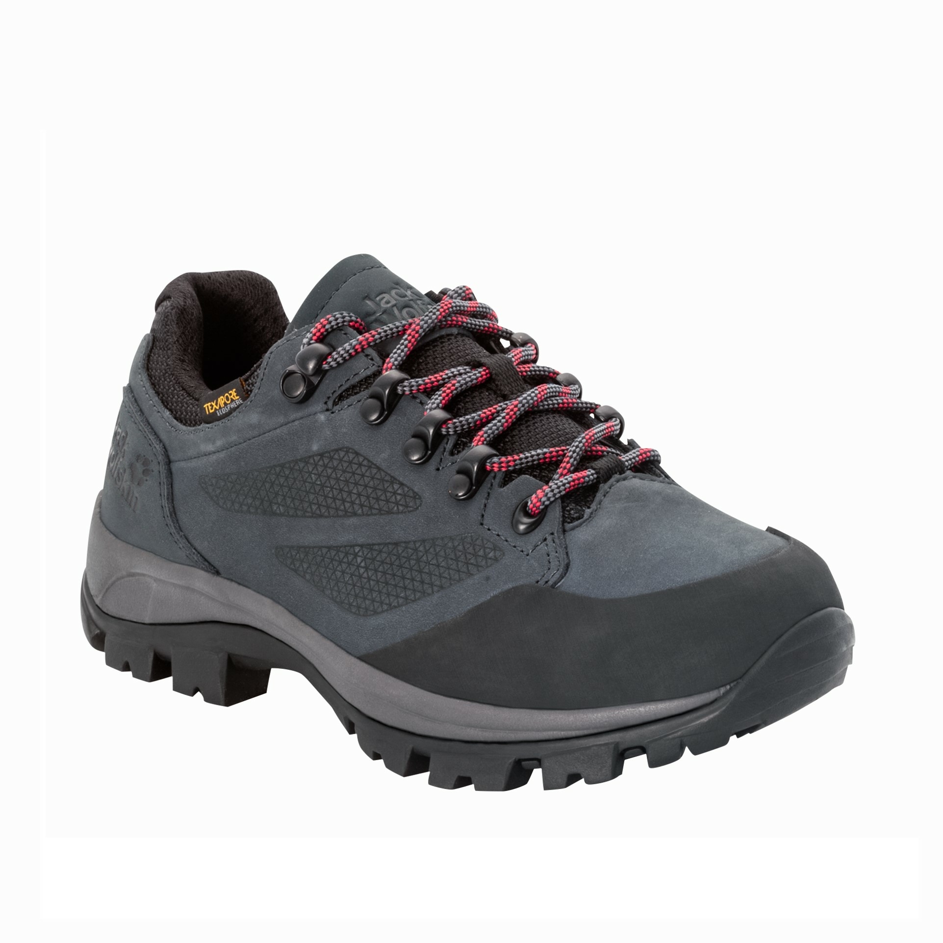 Buty damskie trekkingowe Jack Wolfskin REBELLION TEXAPORE LOW W grey / red - 39