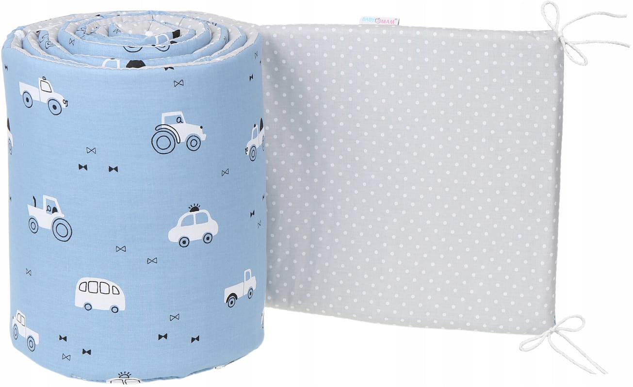 Babymam dwustronny ochraniacz 180x30 do łóżeczka