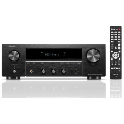 Amplituner Stereo DENON DRA-900H Czarny, 8K, HDMI eARC, tryby dla graczy VRR, QFT, ALLM, BT, AirPlay2, Wi-Fi, Multiroom HEOS