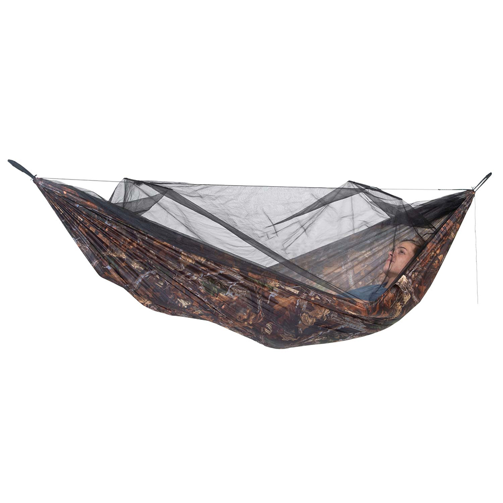 Hamak turystyczny z moskitierą Amazonas MOSKITO TRAVELLER FOREST camo - ONE SIZE