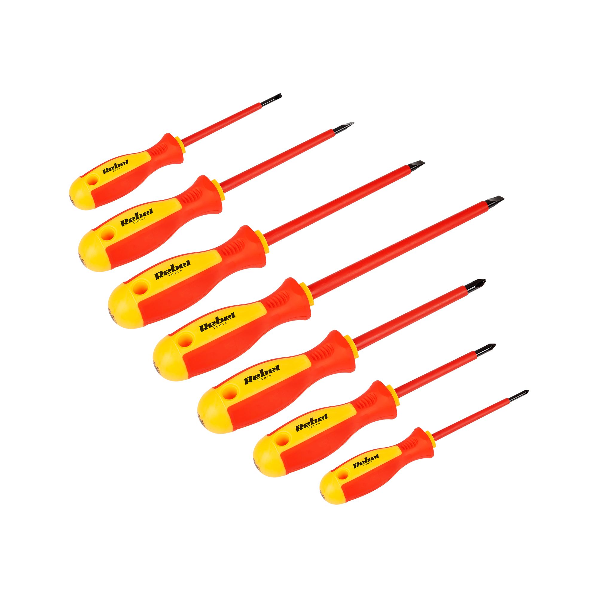 Zestaw śrubokrętów izolowanych Rebel Tools 7 szt.