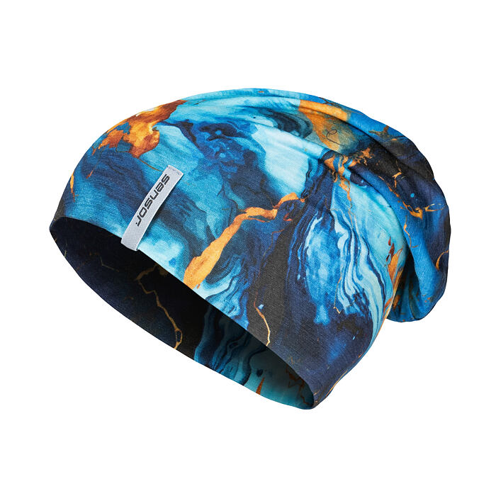SENSOR - Czapka MERINO Impress Beanie - blue / universe