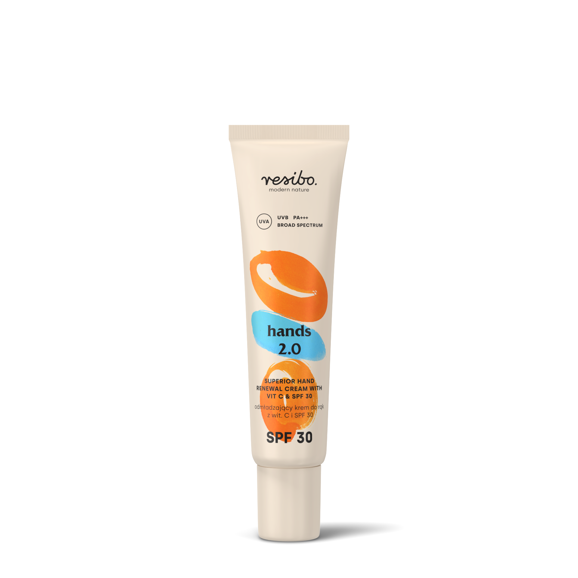 Resibo Hands 2.0 odmładzający krem do rąk z witaminą C i SPF30, 30 ml