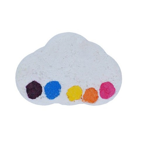 Bomb Cosmetics Watercolours Bath Bomb wielokolorowa musująca kula do kąpieli Raining Rainbows, 150 g
