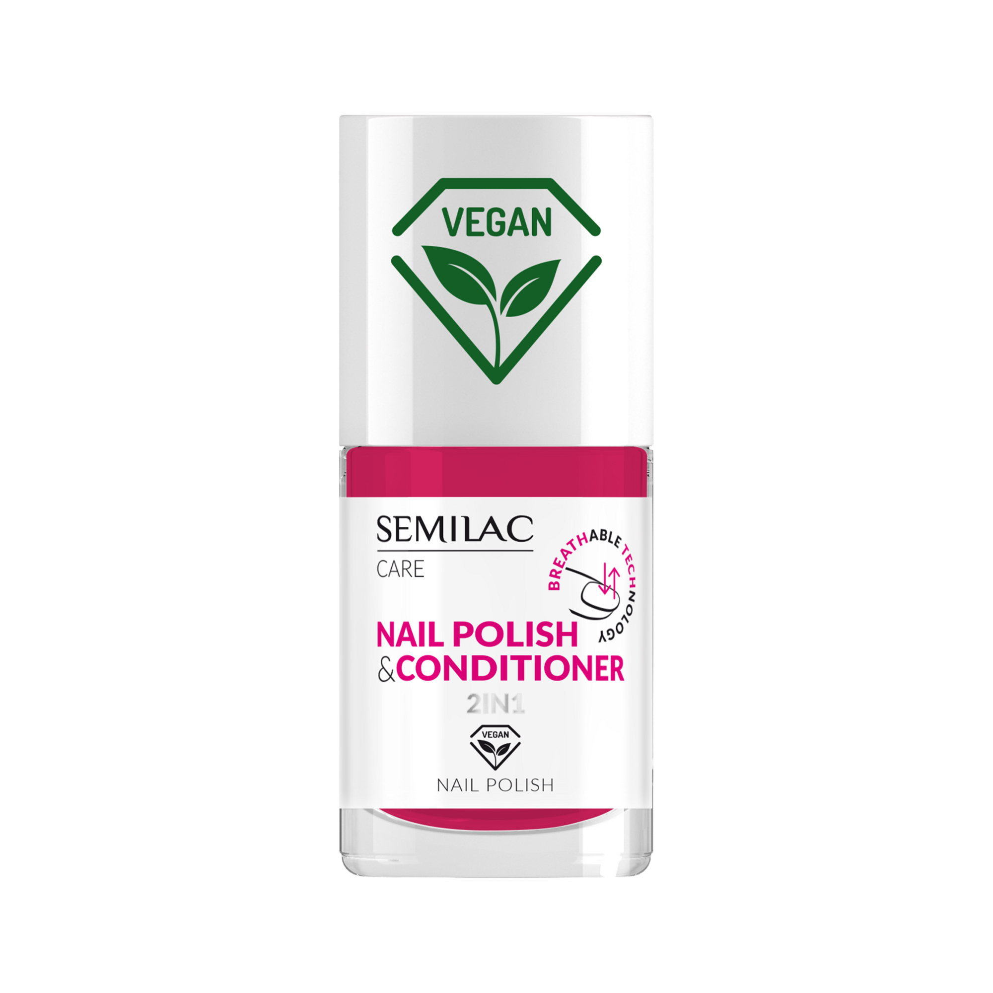 Semilac Vegan klasyczny lakier do paznokci z odżywką 030, 7 ml