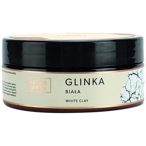 Nature Queen biała glinka do twarzy, 150 ml