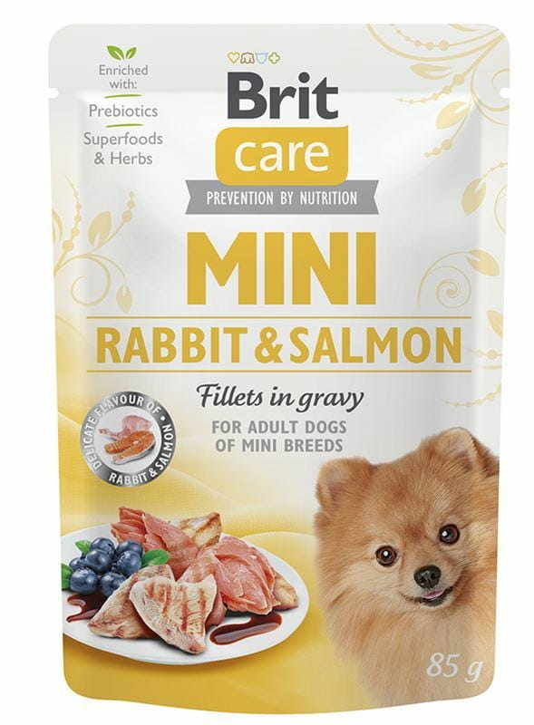 Brit Care Mokra karma dla psów ras małych z królikiem i łososiem Rabbit Salmon 85 g