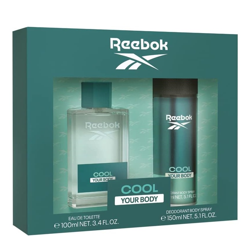Reebok Cool Your Body Men zestaw: woda toaletowa męska, 100 ml + dezodorant męski, 150 ml