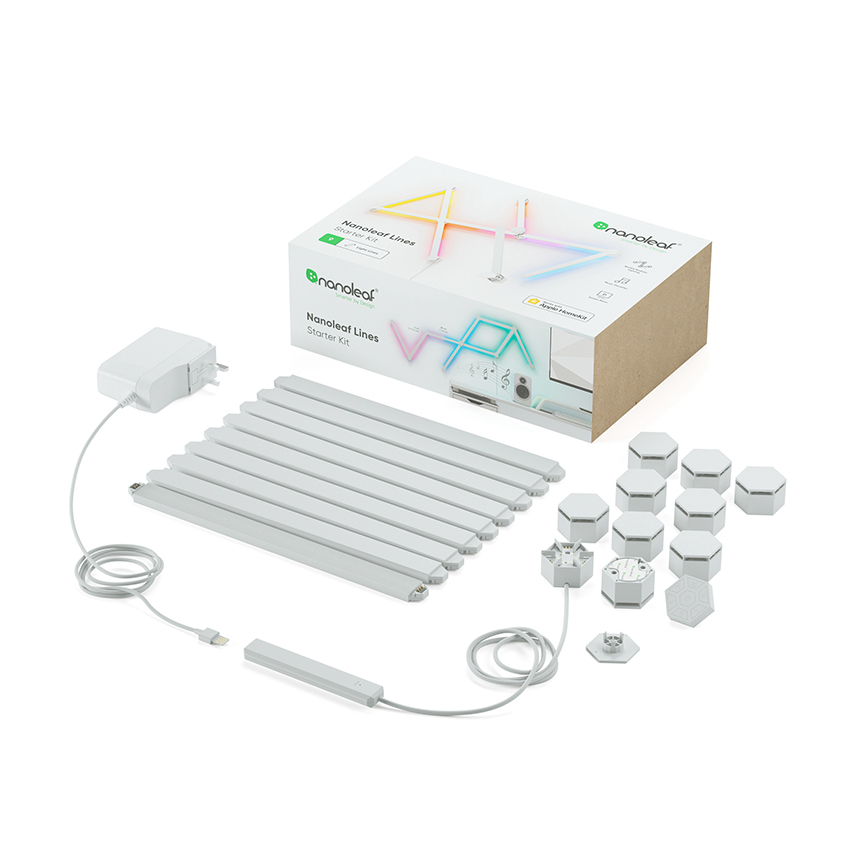 Nanoleaf Lines Starter Kit - listwy świetlne (9 sztuk, 1 kontroler)