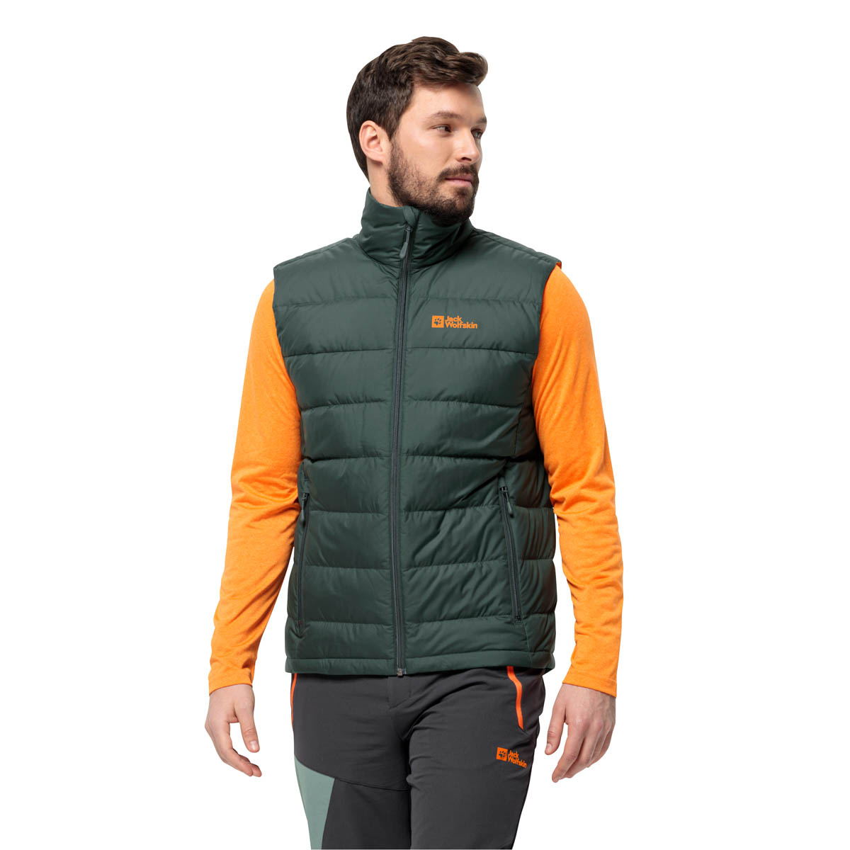 Kamizelka puchowa Jack Wolfskin ATHER DOWN VEST M black olive - M