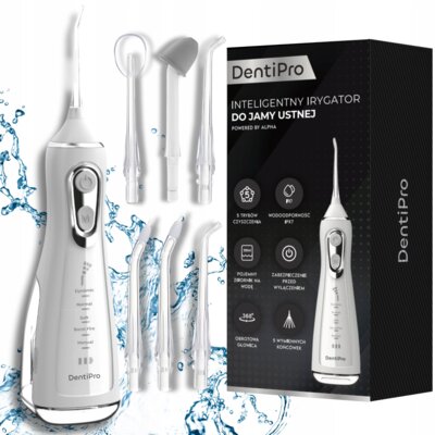 Irygator do zębów ALPHA DentiPro SWF-01 Biały