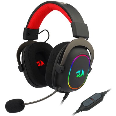 Słuchawki REDRAGON H510 Zeus-X RGB Nauszne, Dźwięk przestrzenny Czarny