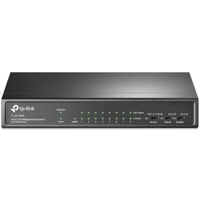 Switch TP-LINK TL-SF1009P Fast Ethernet, 9 portów, Funkcja PoE