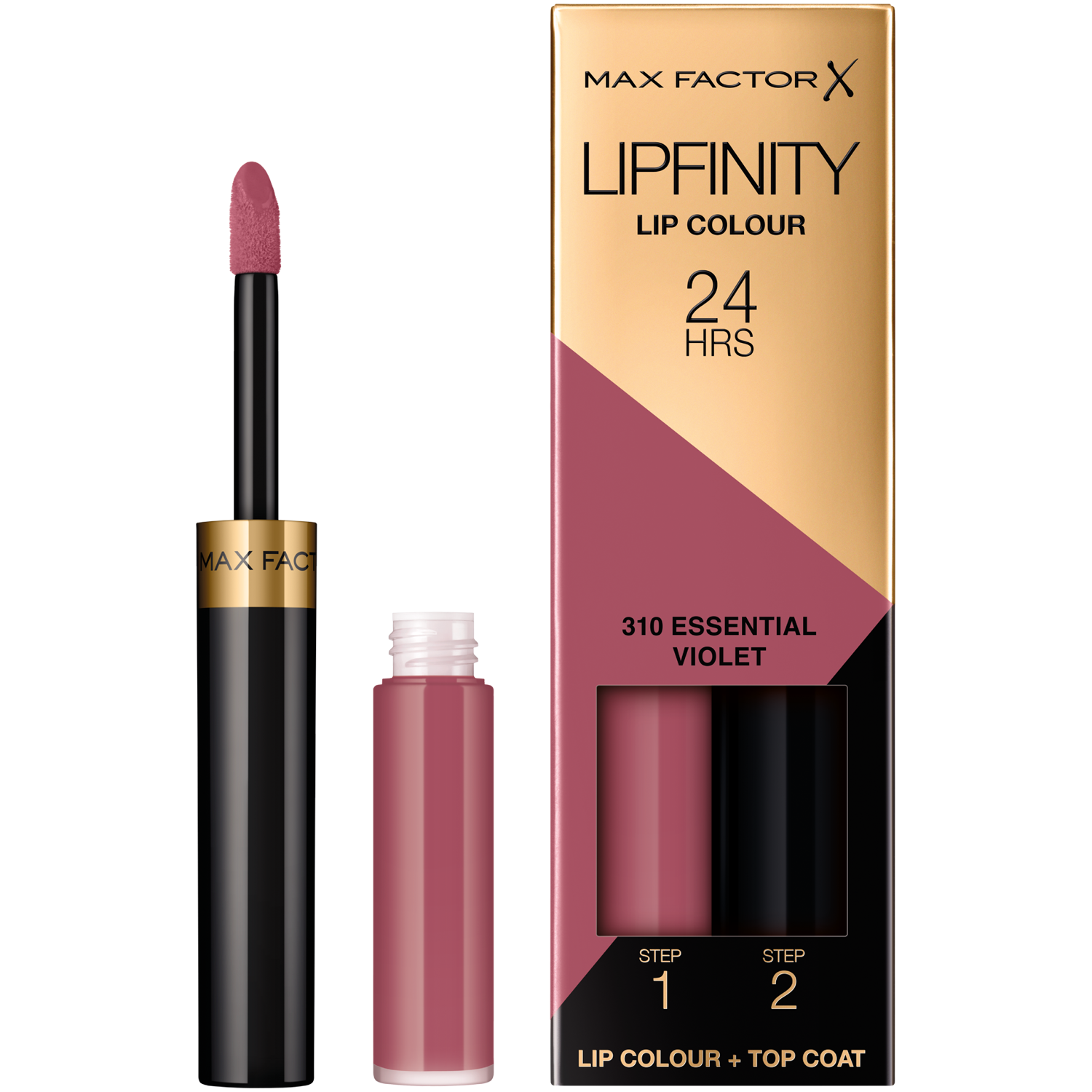 Max Factor Lipfinity Lip Colour 24H dwufazowa szminka o długotrwałym efekcie 310 essential violet, 2,3 ml +1,9 g