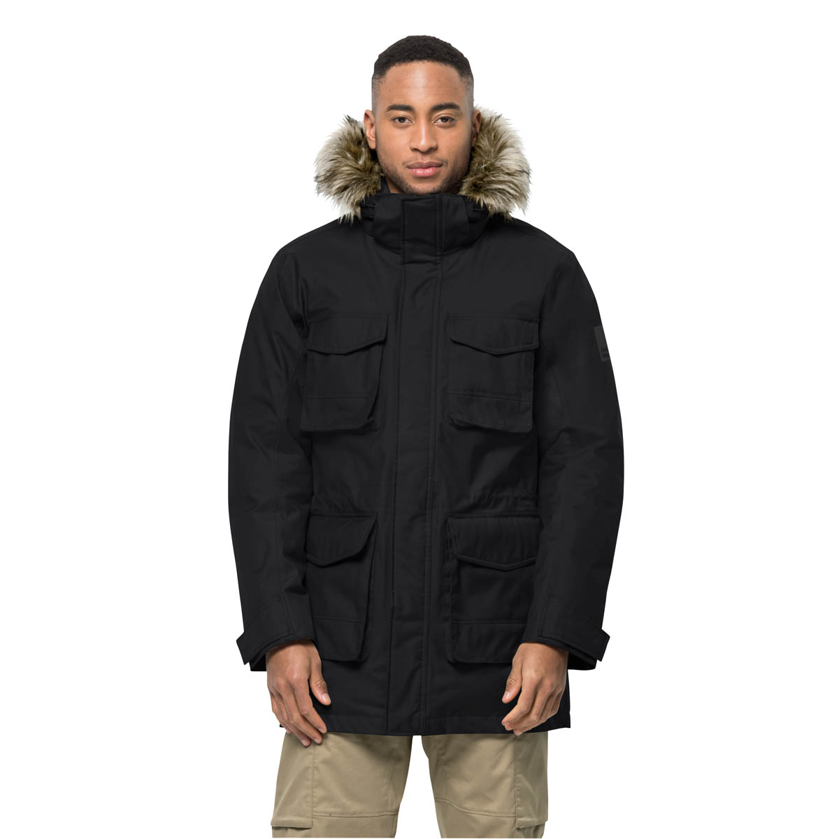 Męska parka Jack Wolfskin WINTERFROST DOWN PARKA M black - XL