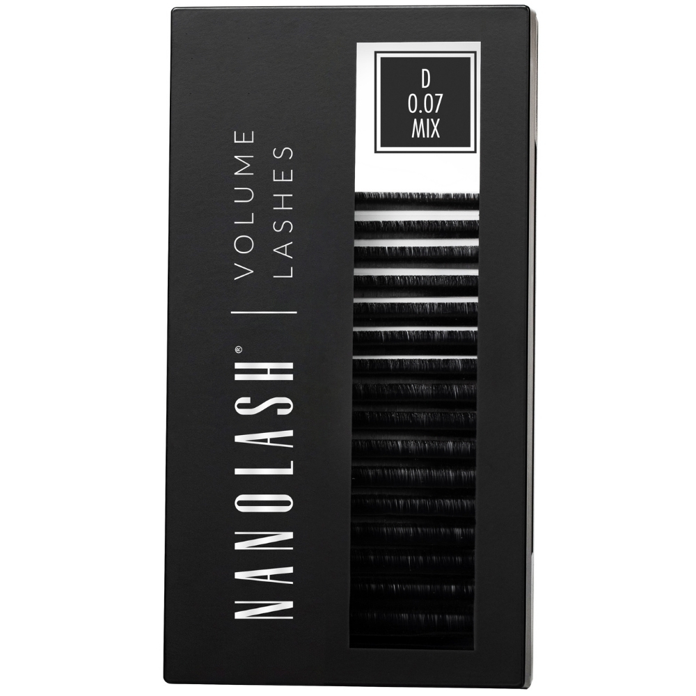Nanolash Volume lashes sztuczne rzęsy 0.07 skręt D mix dług. 6-13 mm, 1 opak.