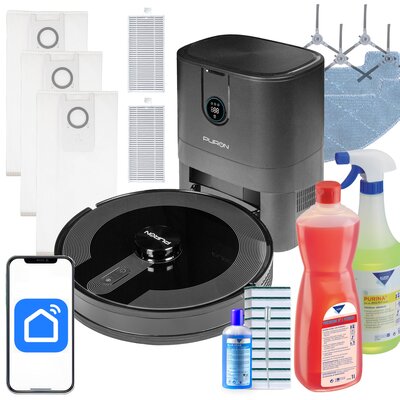 Robot sprzątający PURON PR12 PRO + Środki czystości
