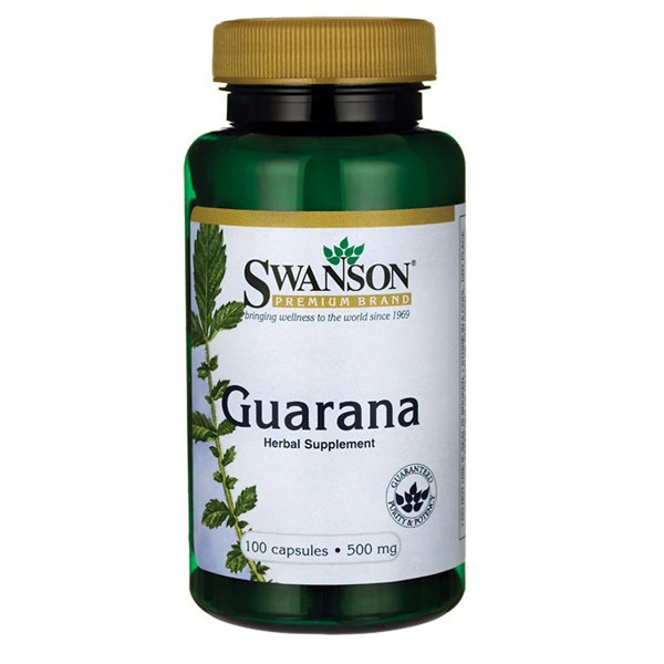 Swanson Guarana suplement diety, 100 kaps./1 opak.