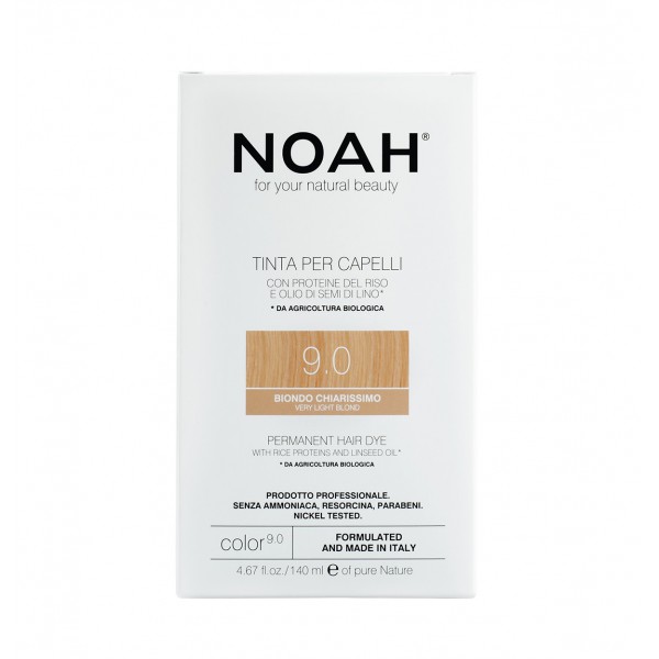 Noah naturalna trwała farba bez amoniaku 9.0 very light blond, 140 ml