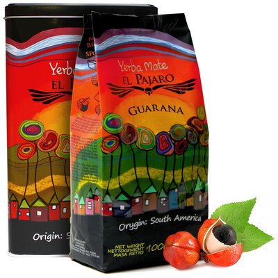 Yerba Mate EL PAJARO Guarana 400 g + Puszka