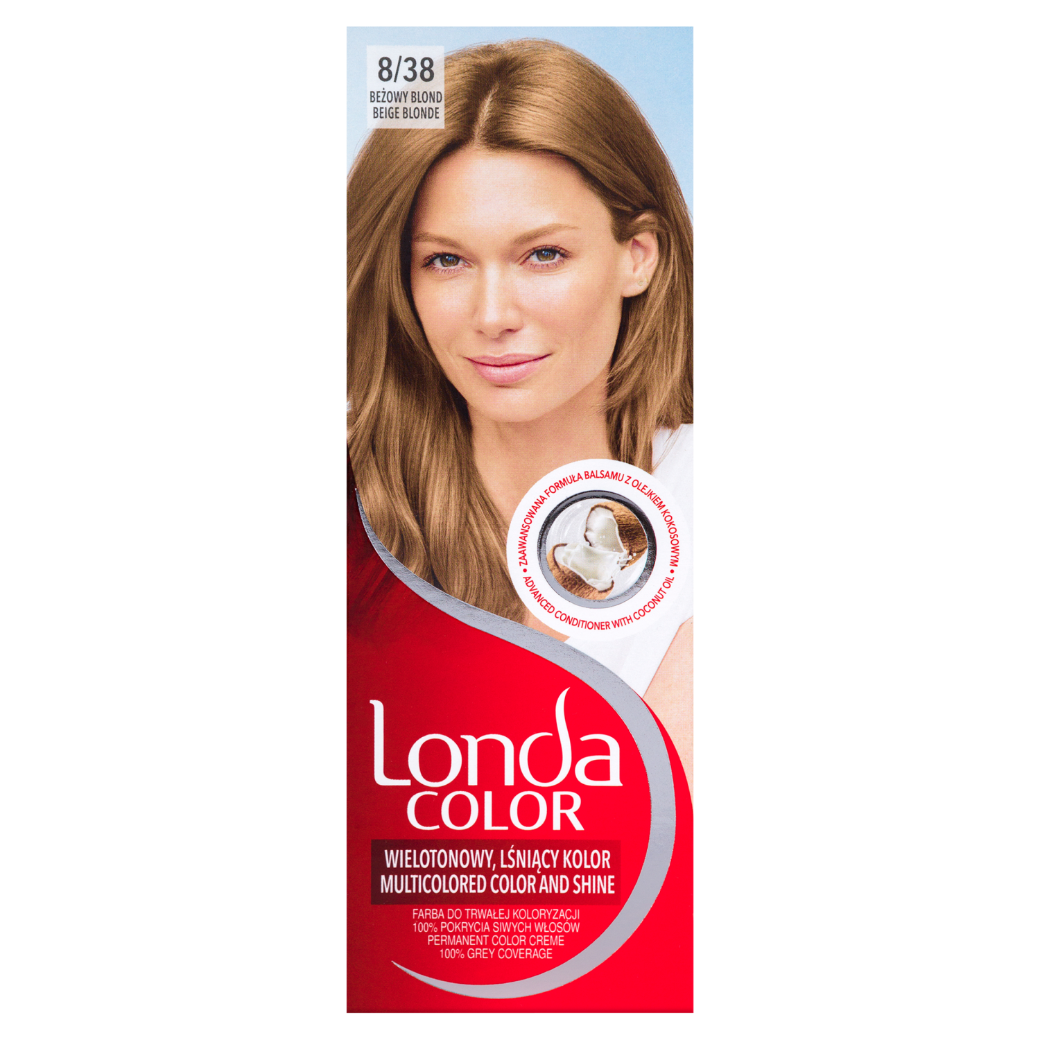 Londa Color kremowa farba do włosów 8/38 beżowy blond, 1 opak.