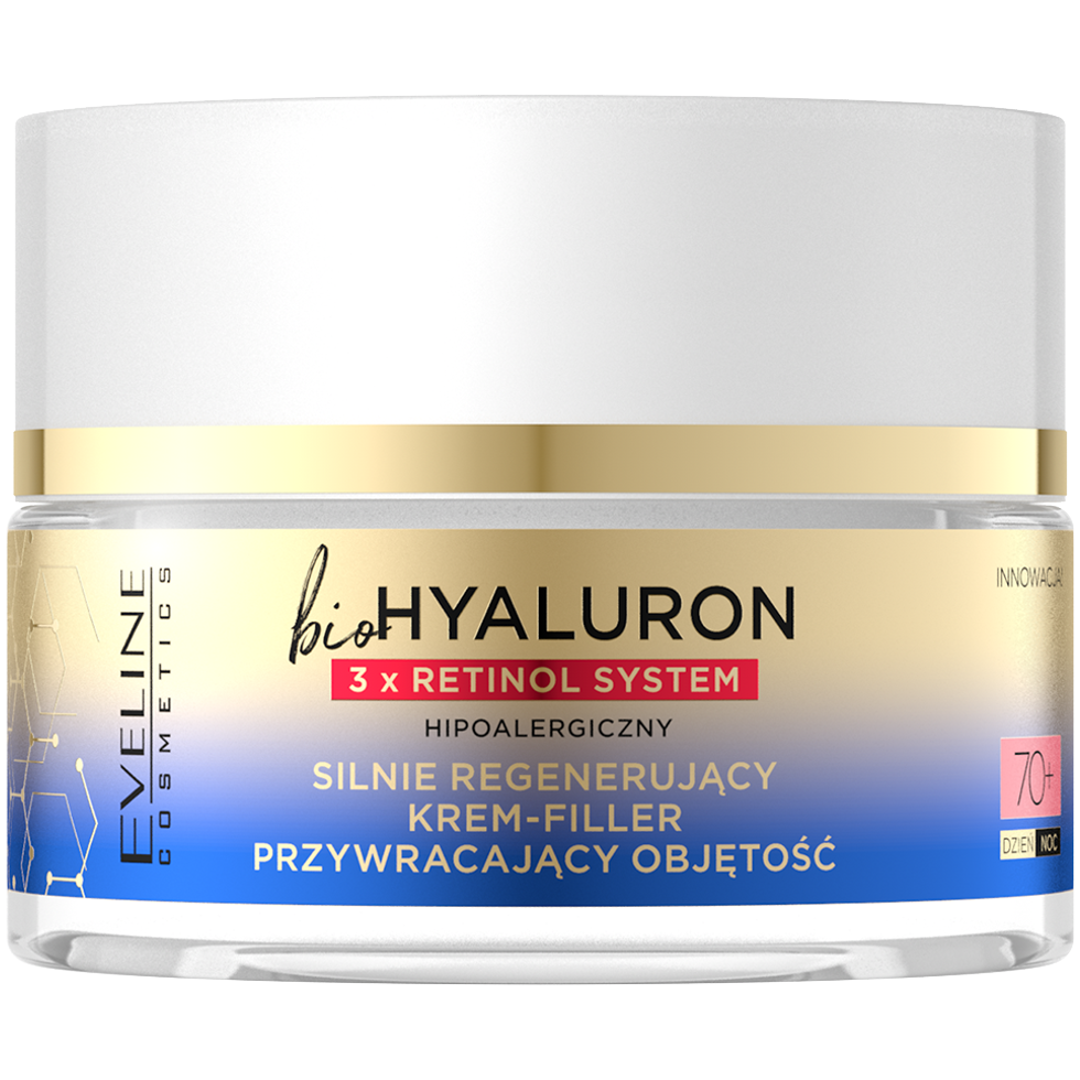 Eveline Cosmetics Biohyaluron krem do twarzy 70+ na dzień i noc, 50 ml