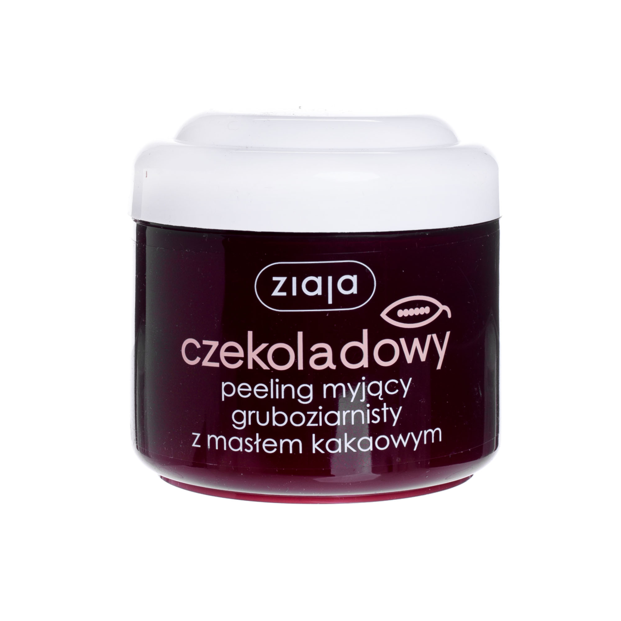 Ziaja, czekoladowy peeling myjący gruboziarnisty z masłem kakaowym, 200 ml