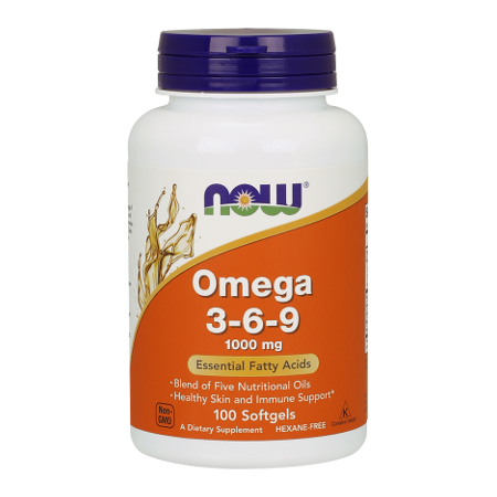 Omega 3-6-9 1000 mg/ 100 kaps. Now Foods