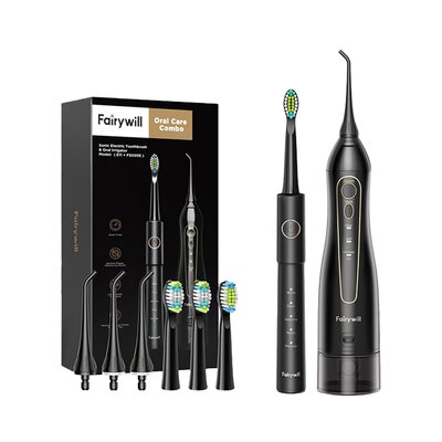 Irygator FAIRYWILL FW-5020E+ Szczoteczka soniczna FW-E11 Czarny