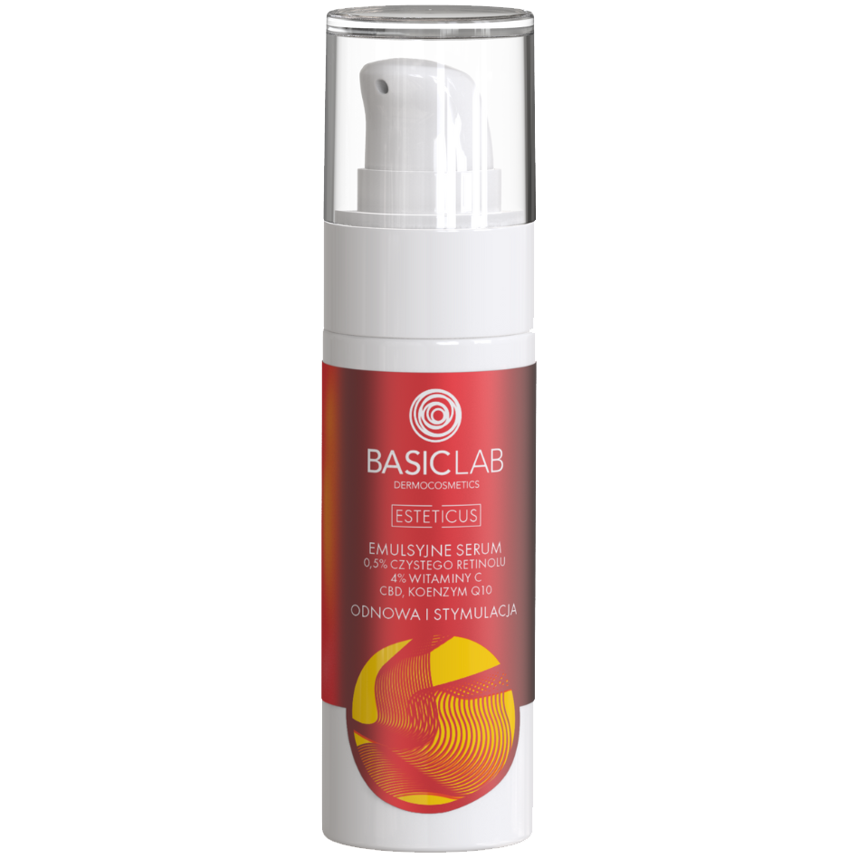 Basiclab Esteticus emulsyjne serum z 0,5% retinolem do twarzy, 30 ml