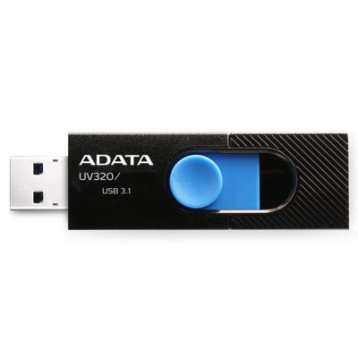 Pendrive ADATA UV320 64GB, USB 3.2 Gen. 1 (USB 3.0) Czarno-niebieski