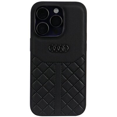 Etui AUDI Genuine Leather do Apple iPhone 14 Pro Czarny