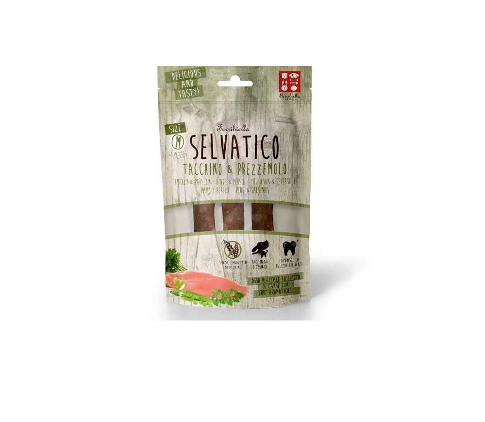 Ferribiella Gryzaki dla psa Selvatico indyk i pietruszka