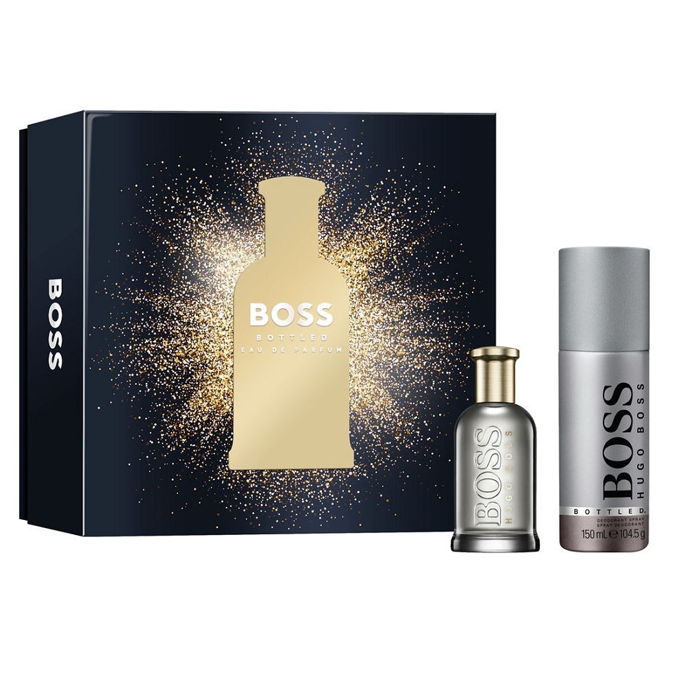 Hugo Boss Bottled Eau de Parfum zestaw: woda perfumowana męska, 50 ml + dezodorant męski, 150 ml