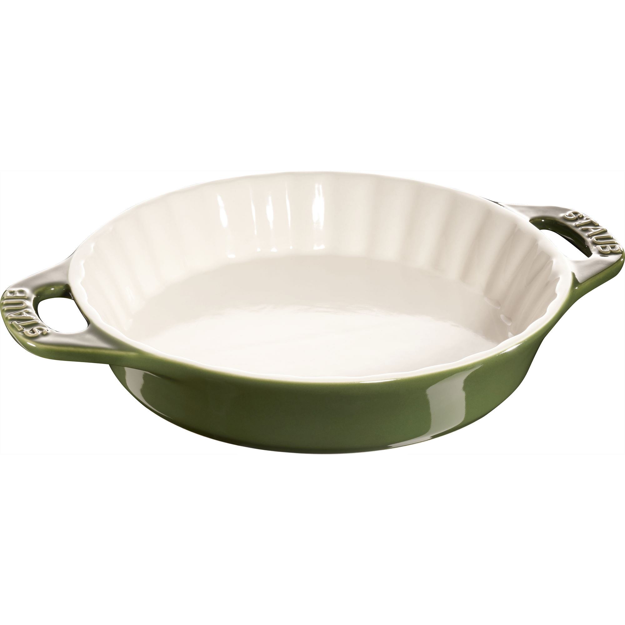 Staub - Okrągły półmisek ceramiczny do ciast Cooking 1,2 L Zielony