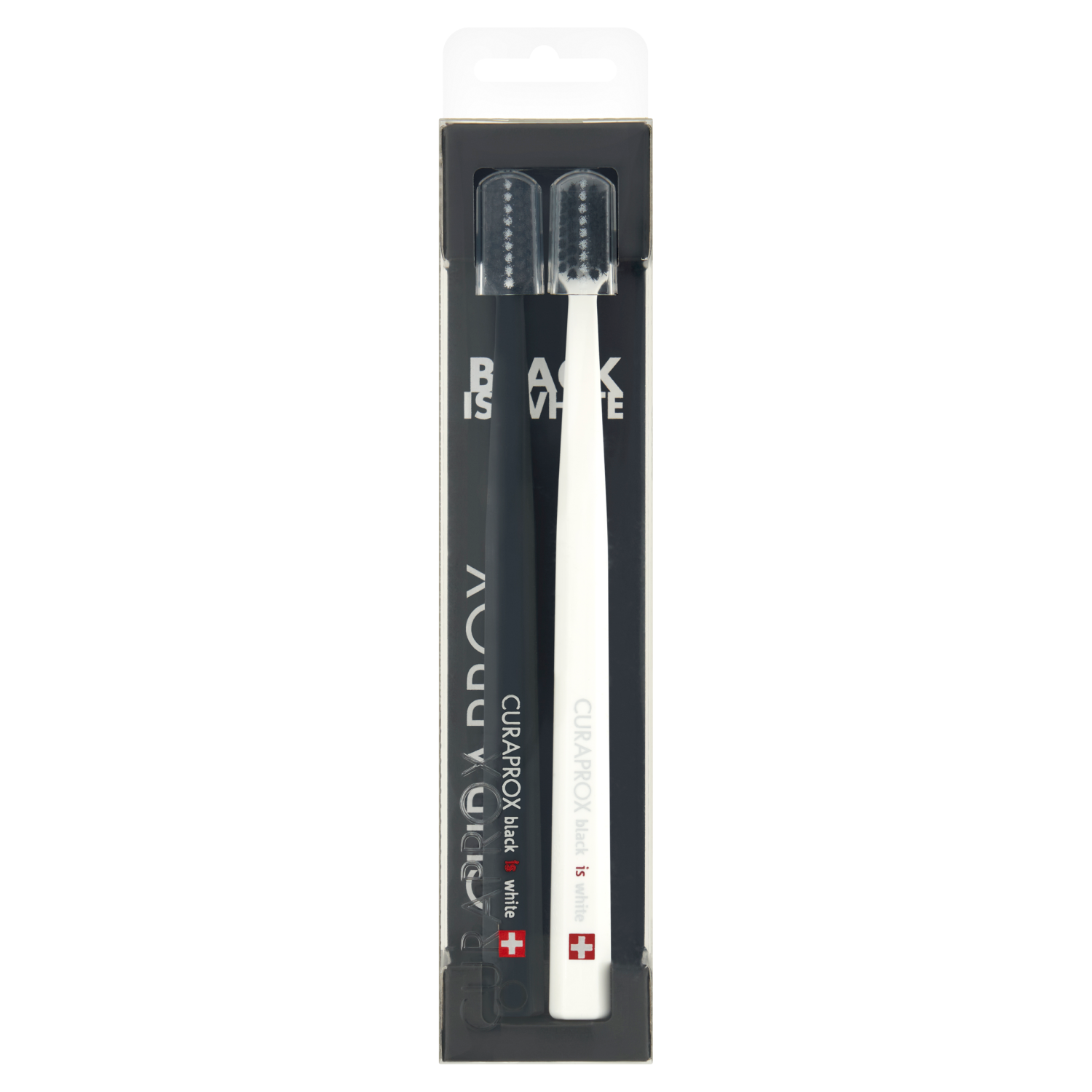Curaprox White Is Black szczoteczka do mycia zębów ultra miękka, 2 szt./1 opak.