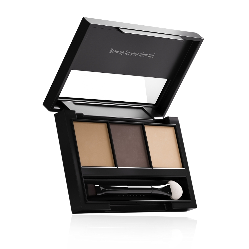 Nanobrow Eyebrow Powder Kit paleta cieni do brwi z rozświetlaczem light, 4 g