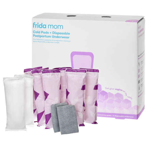 Frida Mom zestaw: wkładki chłodzące, 8 szt. + majtki poporodowe, 2 szt.
