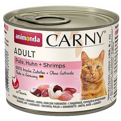 Karma dla kota ANIMONDA Carny Indyk z kurczakiem i krewetkami 200 g